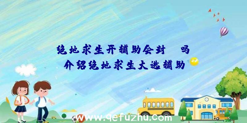 「绝地求生开辅助会封id吗」|介绍绝地求生大逃辅助